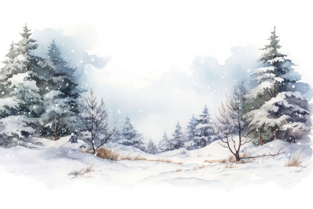 Winter snow outdoors nature. AI generated Image by rawpixel.