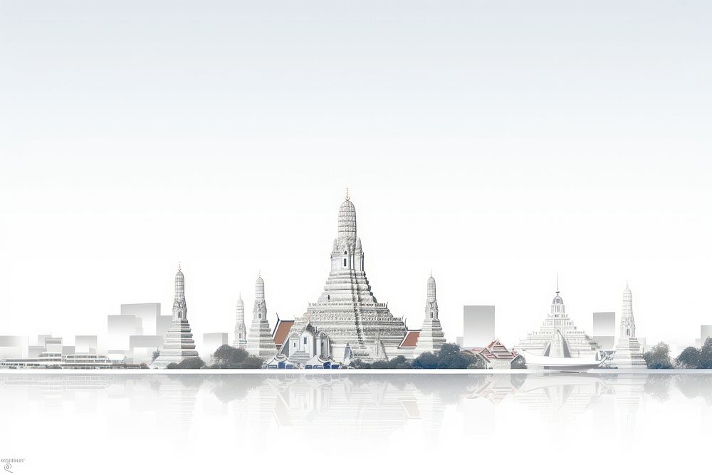 Architecture cityscape landscape building. AI generated Image by rawpixel.