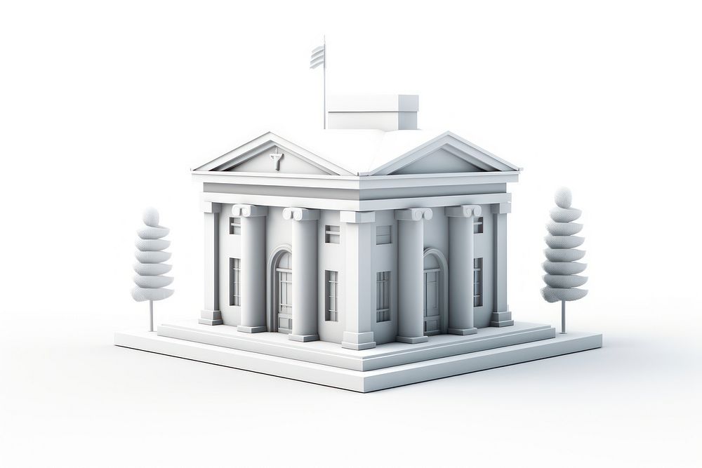 Building architecture white background investment. AI generated Image by rawpixel.