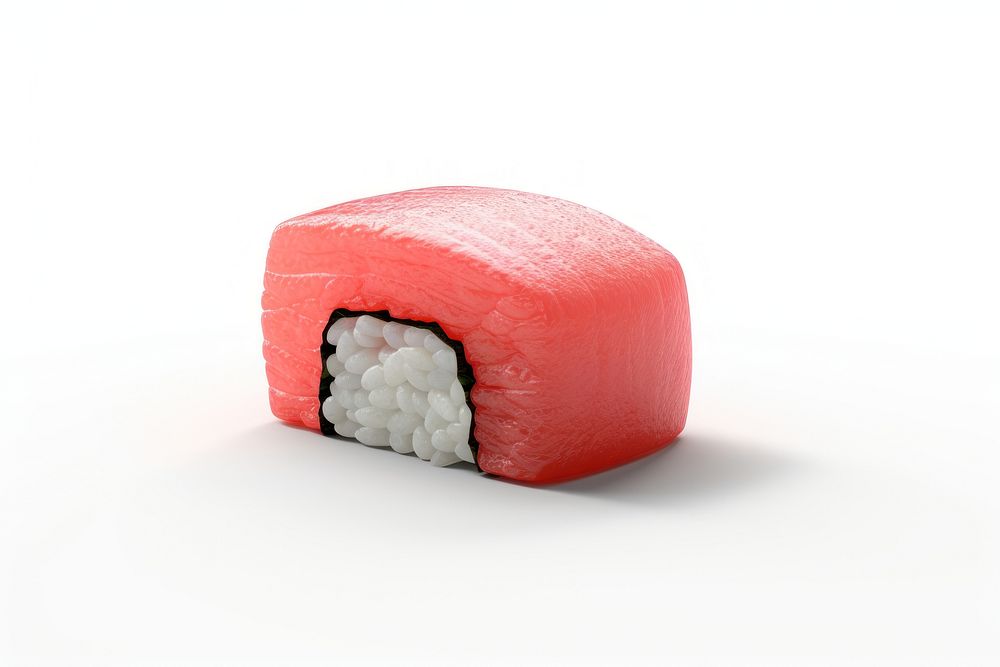 Sushi food rice white background. AI generated Image by rawpixel.