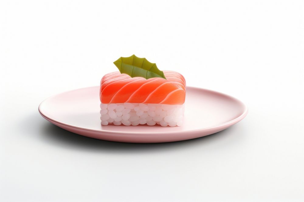 Sushi plate food rice. AI generated Image by rawpixel.