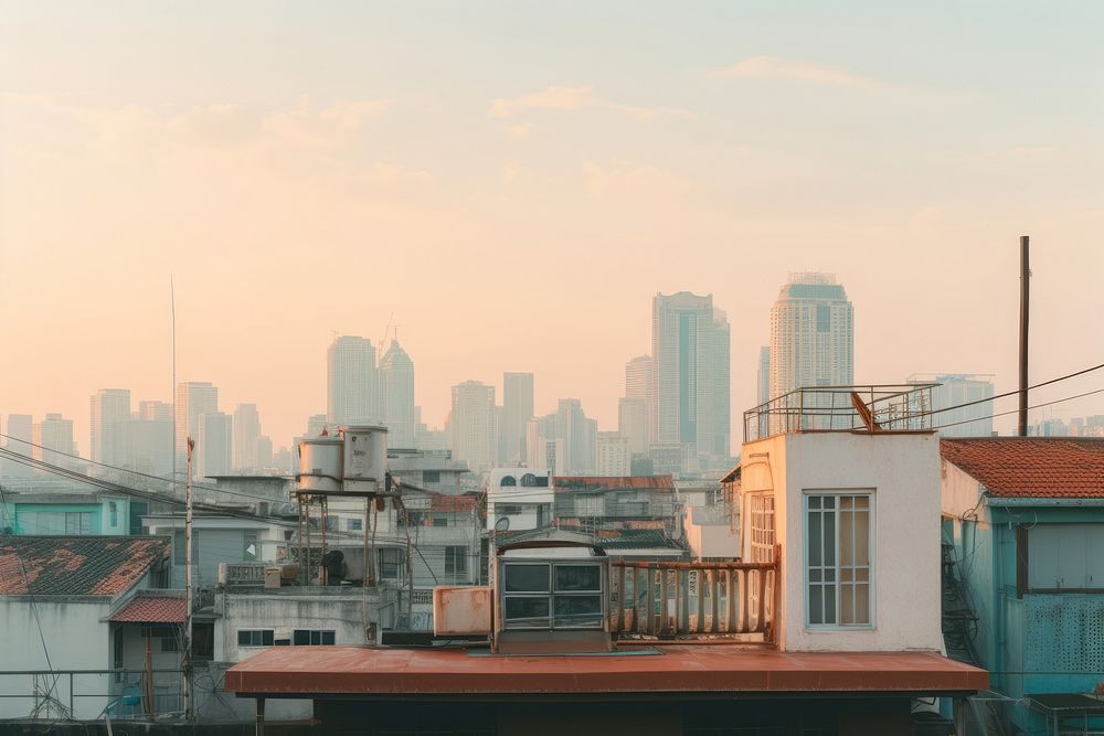 Architecture cityscape building outdoors. AI generated Image by rawpixel.