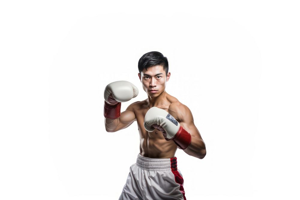 Boxing exercising punching sports. AI generated Image by rawpixel.