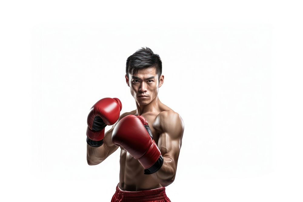 Boxing exercising punching sports. AI generated Image by rawpixel.