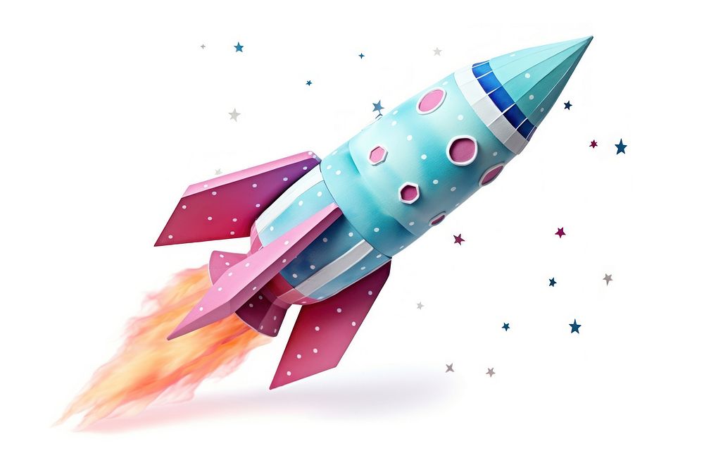 Missile vehicle rocket white background. AI generated Image by rawpixel.