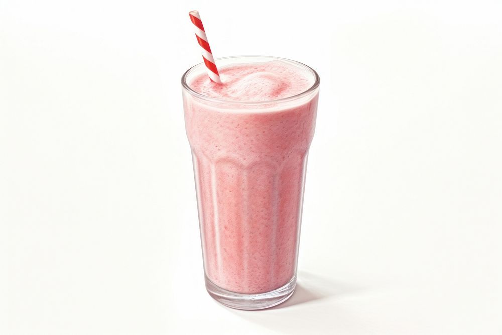 Smoothie drink strawberry milkshake. AI generated Image by rawpixel.