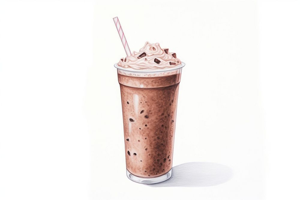 Drink milkshake chocolate smoothie. AI generated Image by rawpixel.