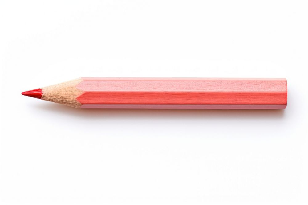 Pencil red white background colored pencil. AI generated Image by rawpixel.