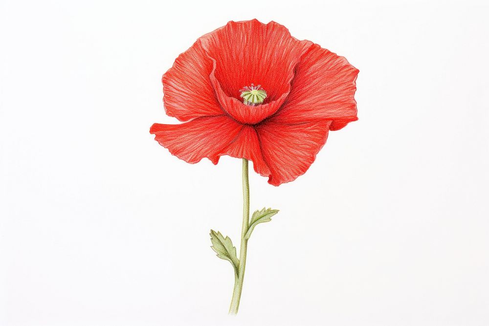 Flower poppy hibiscus plant. AI generated Image by rawpixel.
