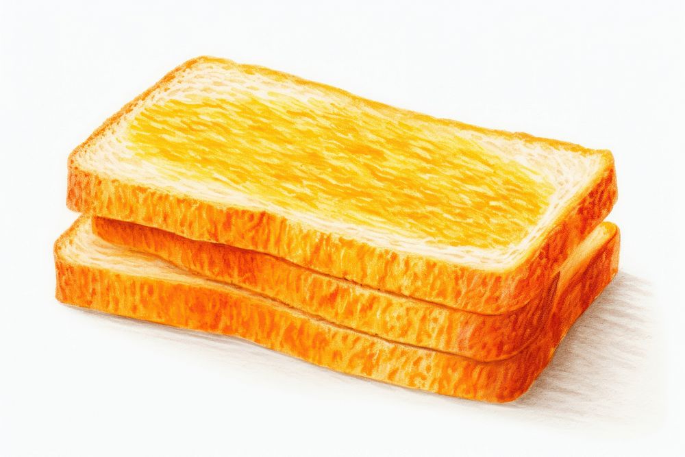 Bread slice food sliced bread. AI generated Image by rawpixel.