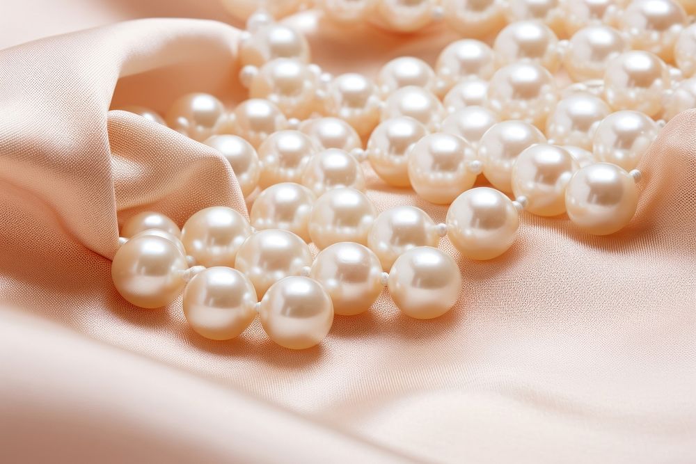 Jewelry pearl backgrounds necklace. AI generated Image by rawpixel.