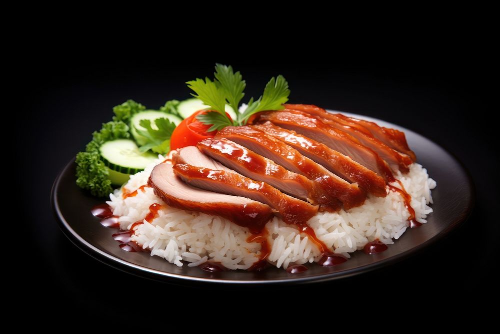Food rice meal dish. AI generated Image by rawpixel.