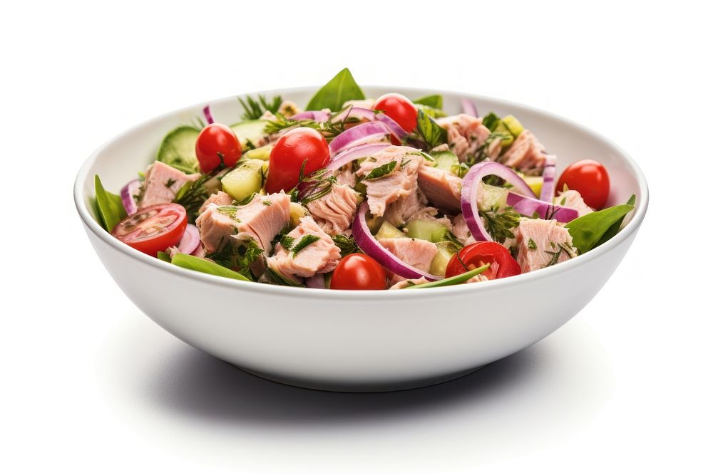 Tuna salad food meal bowl. AI generated Image by rawpixel.