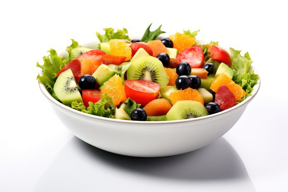 Salad fruit vegetable berry. AI generated Image by rawpixel.