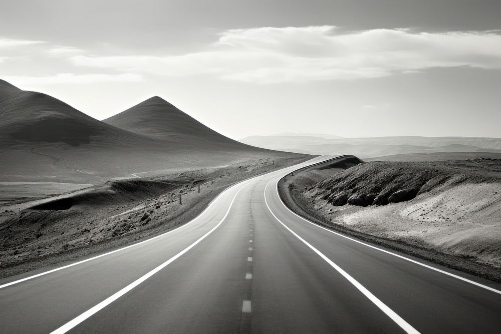 Highway road outdoors journey. AI generated Image by rawpixel.