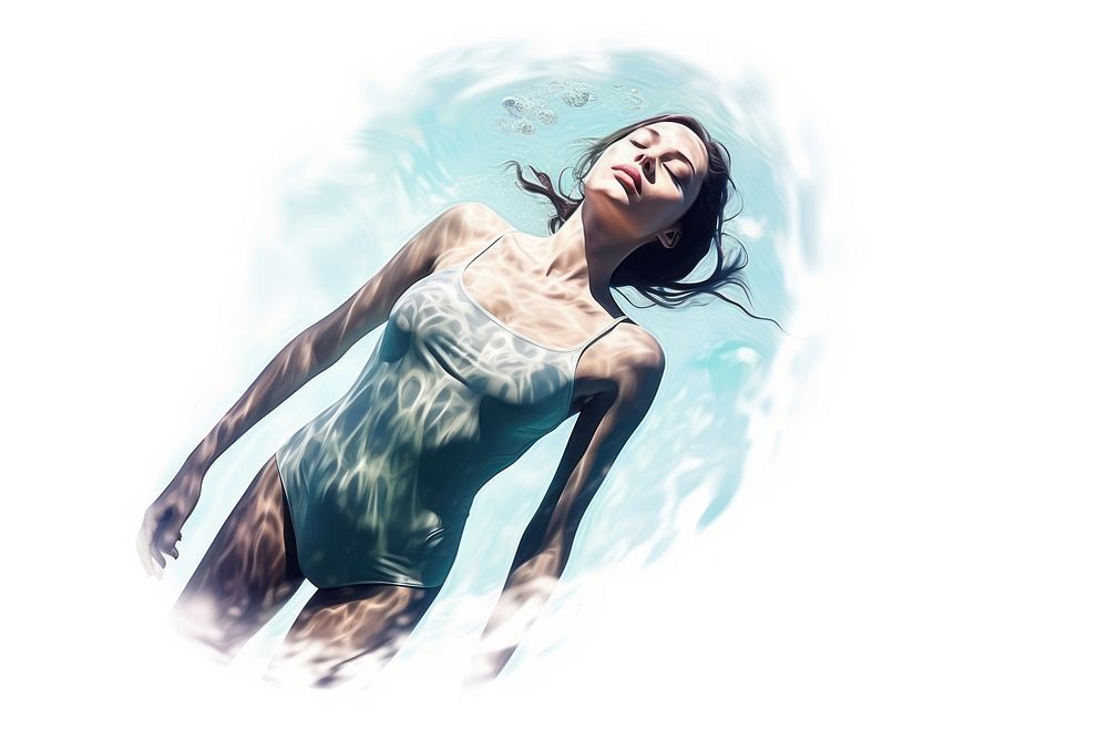 Swimming portrait sports adult. AI generated Image by rawpixel.