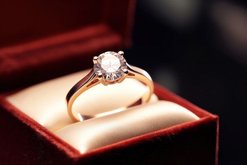 Jewelry ring engagement gemstone. AI generated Image by rawpixel.