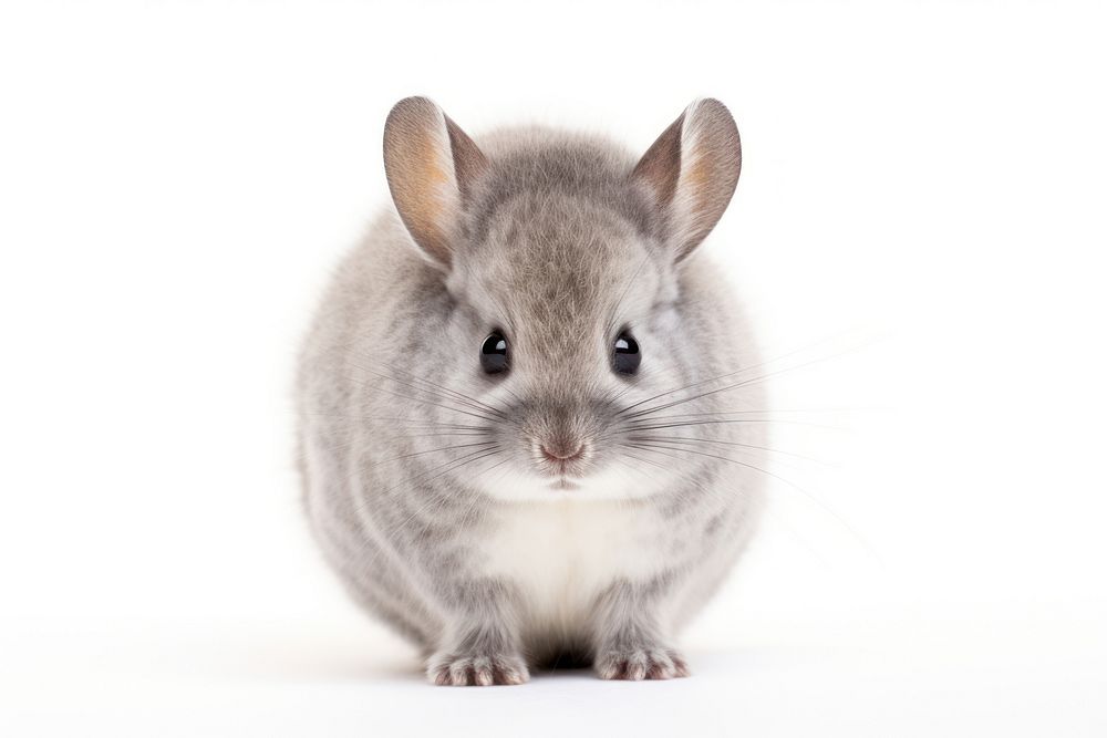 Baby chinchilla rodent animal mammal. AI generated Image by rawpixel.
