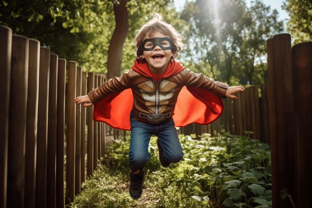 Superhero disguise portrait outdoors. AI generated Image by rawpixel.