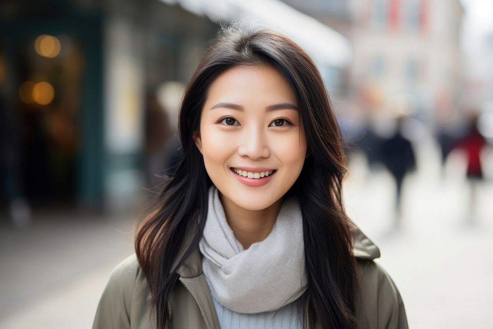 Standing portrait cheerful smiling. 