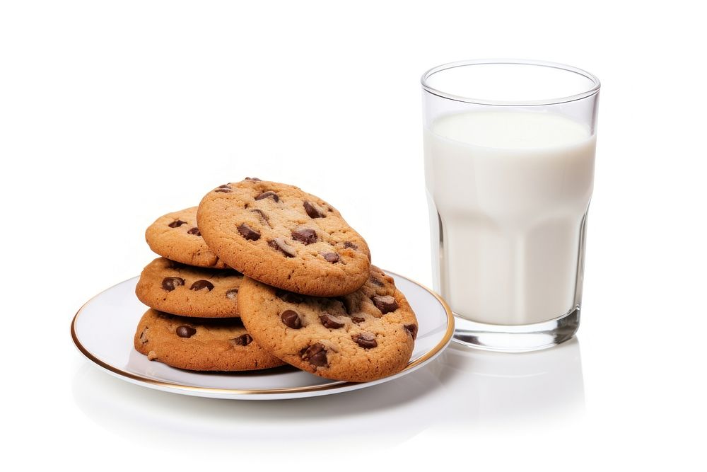 Cookie milk biscuit dairy. AI generated Image by rawpixel.