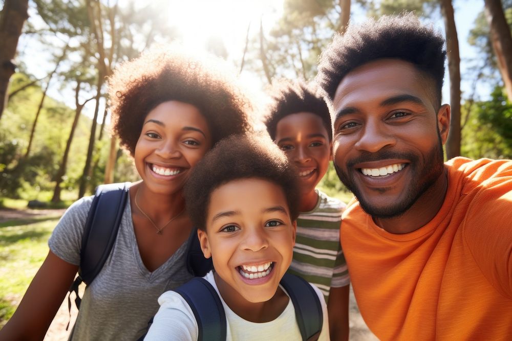 Laughing Family Selfie Adult. Ai 