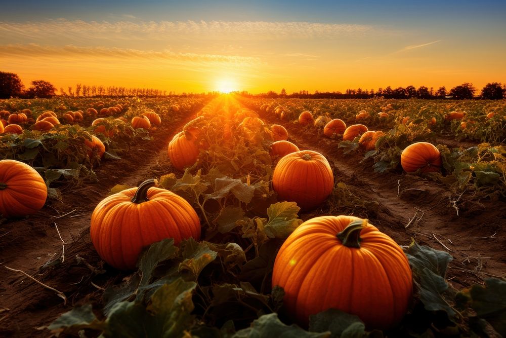 Pumpkin farm vegetable outdoors. AI | Free Photo - rawpixel