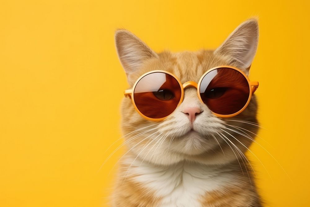 Sunglasses mammal animal cute. AI | Free Photo - rawpixel