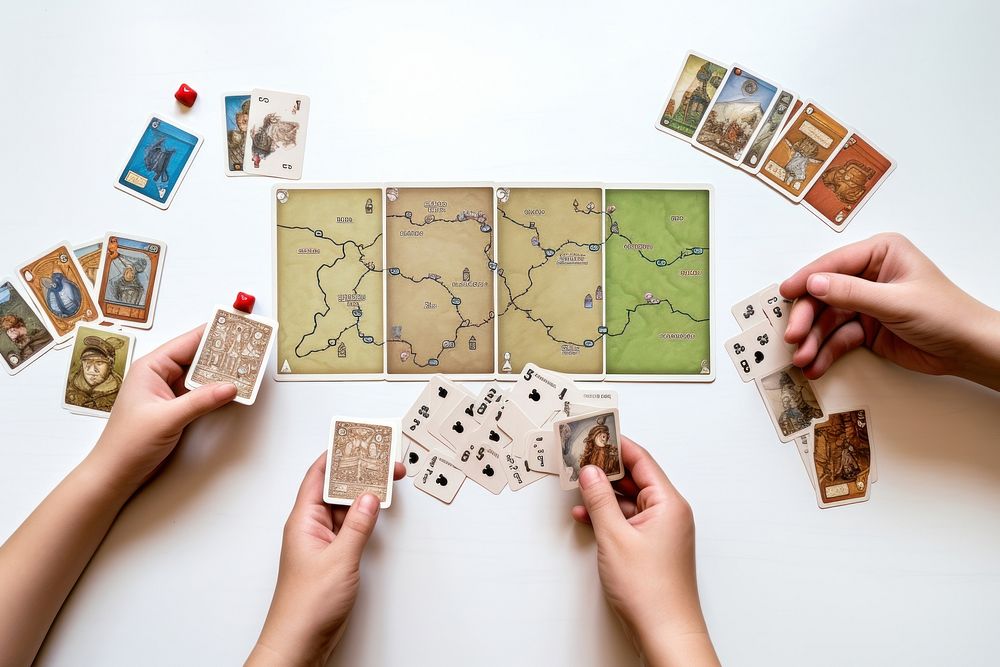 Game hand holding table. AI generated Image by rawpixel.