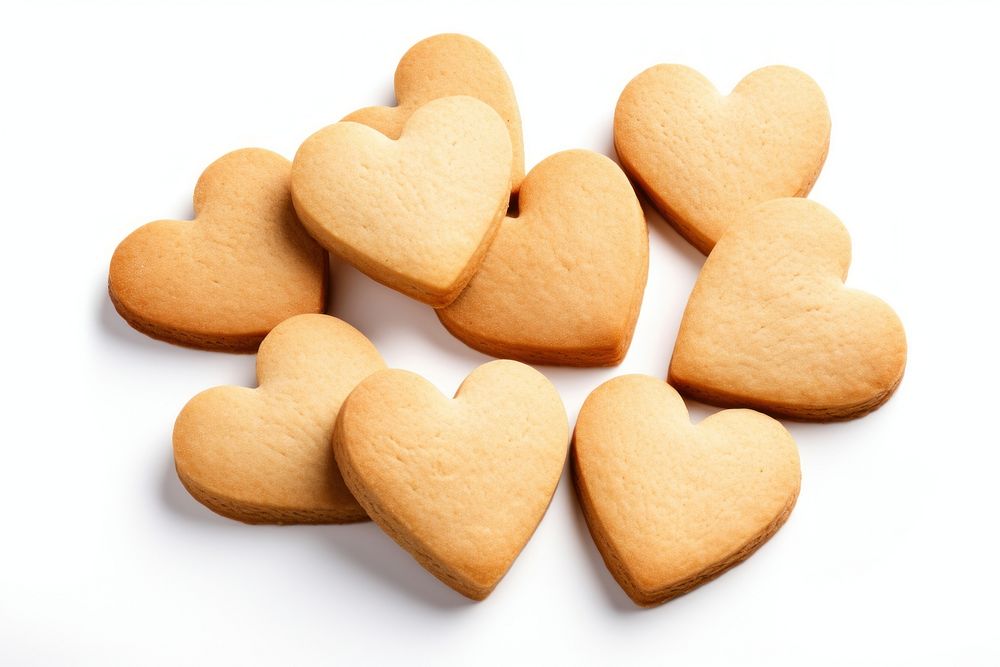 Biscuit cookies shape heart food. AI generated Image by rawpixel.