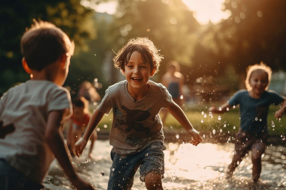 Child play kid togetherness. AI generated Image by rawpixel.