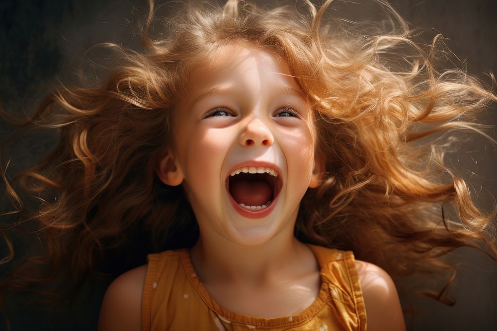 Laughing shouting excitement happiness. AI generated Image by rawpixel.
