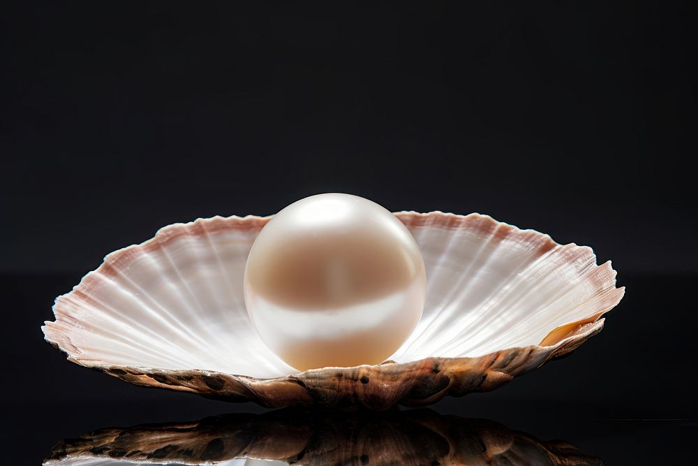 Shell pearl egg invertebrate. AI generated Image by rawpixel.