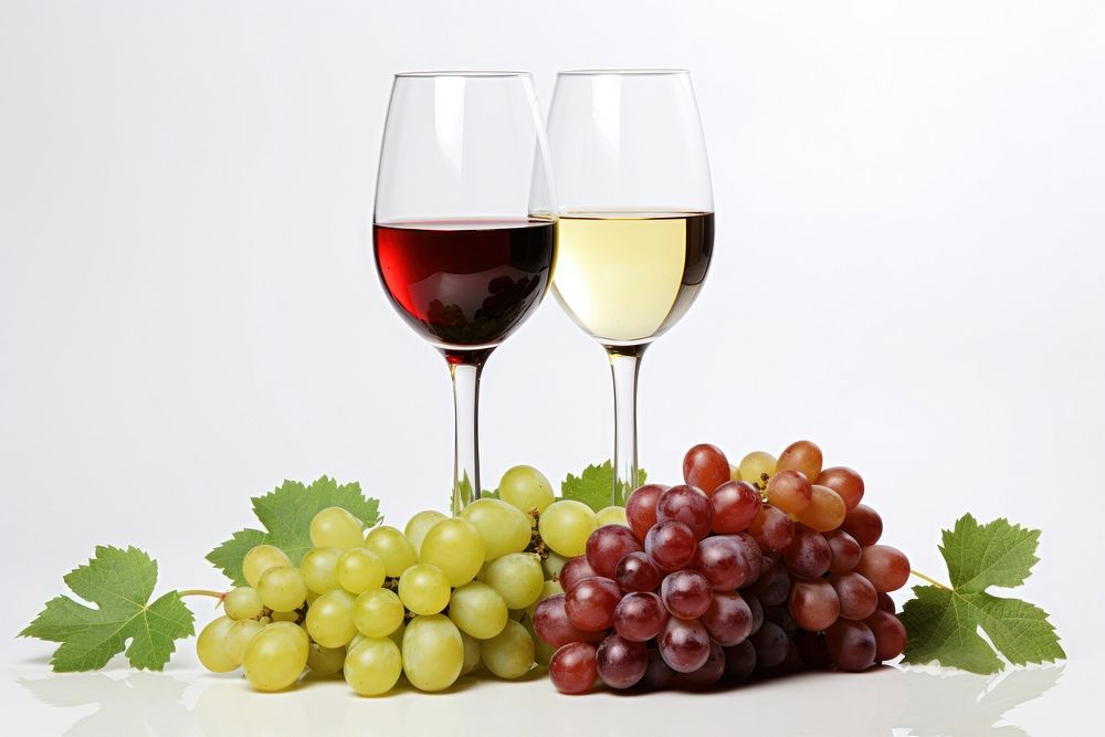 Grapes wine glass drink. AI generated Image by rawpixel.