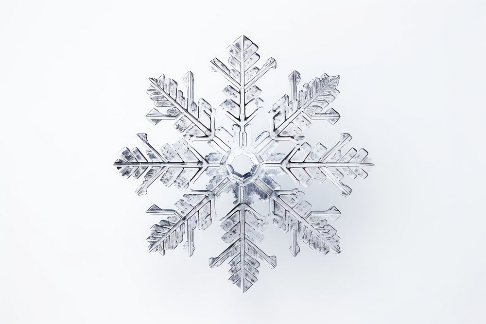 Snow snowflake white white background. AI generated Image by rawpixel.