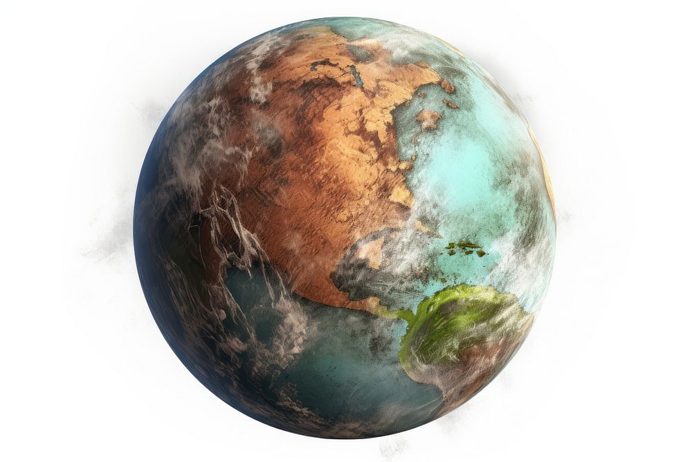 Planet earth space globe. AI generated Image by rawpixel.