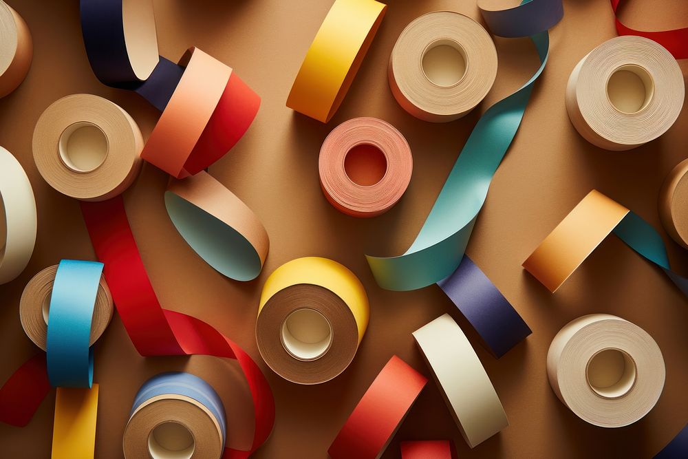 Tape backgrounds repetition still life. AI generated Image by rawpixel.