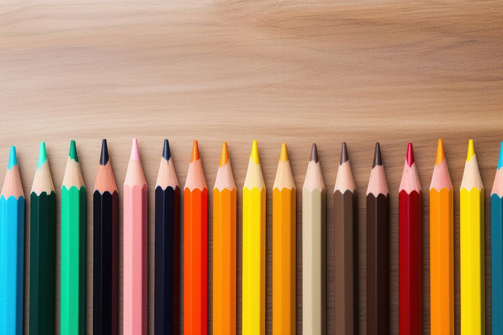 Pencil brown arrangement backgrounds. AI generated Image by rawpixel.