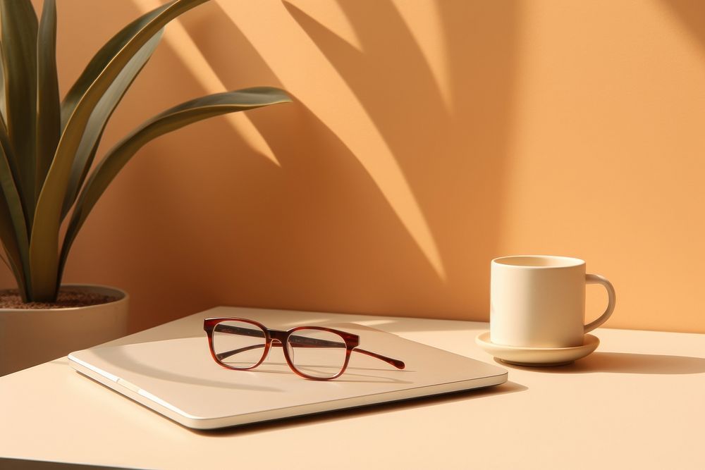 Furniture glasses coffee table.