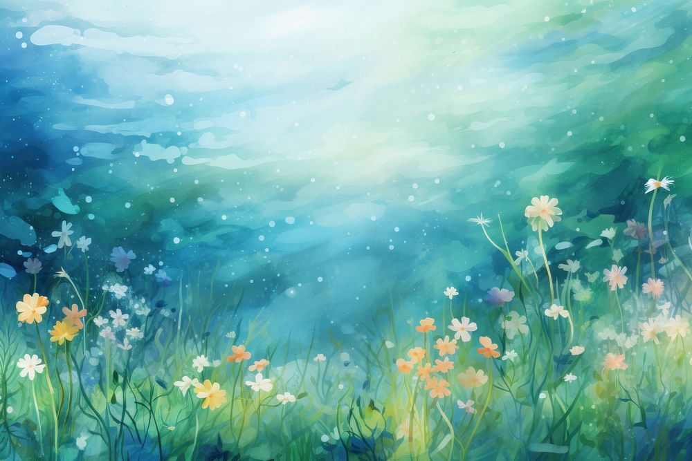 Backgrounds outdoors painting nature. AI generated Image by rawpixel.