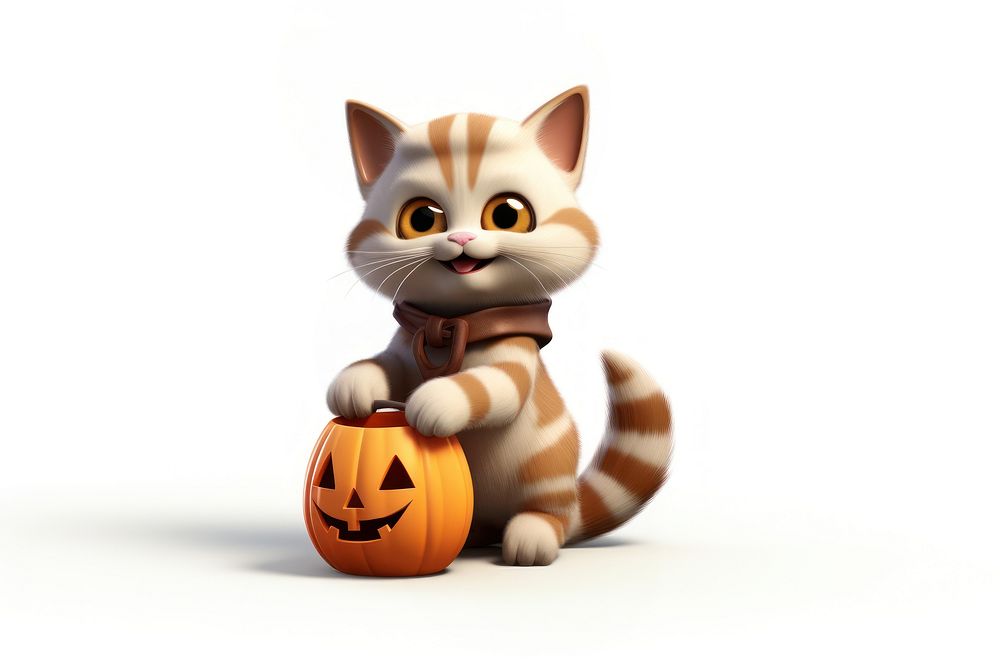 Pumpkin mammal animal cute. AI generated Image by rawpixel.