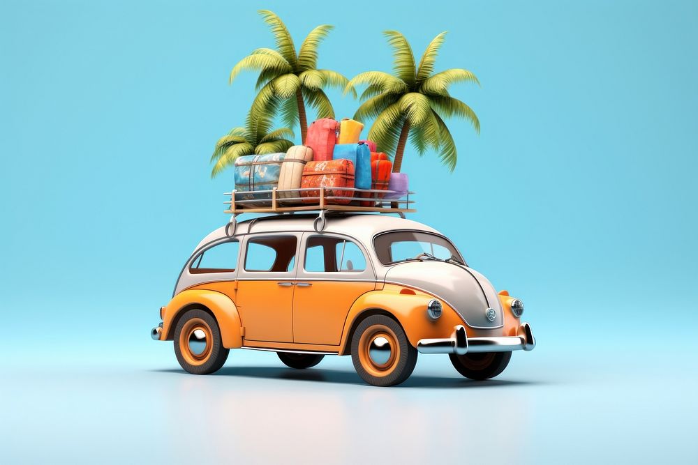 Car vacation vehicle transportation. AI generated Image by rawpixel.