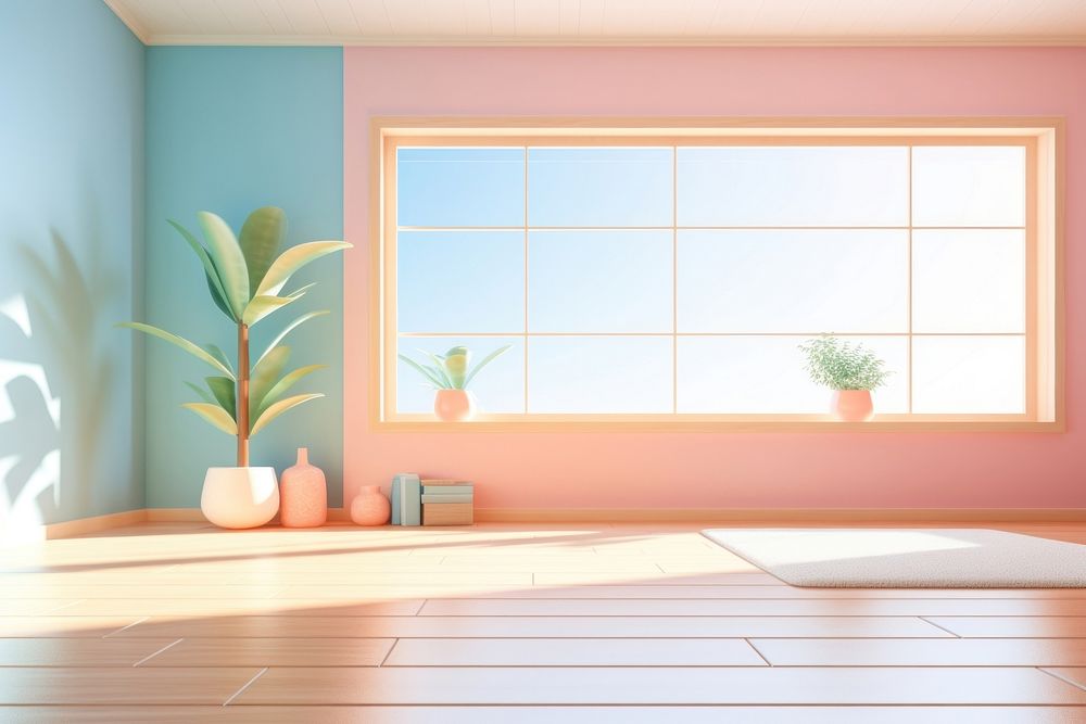 Window room architecture houseplant. AI generated Image by rawpixel.