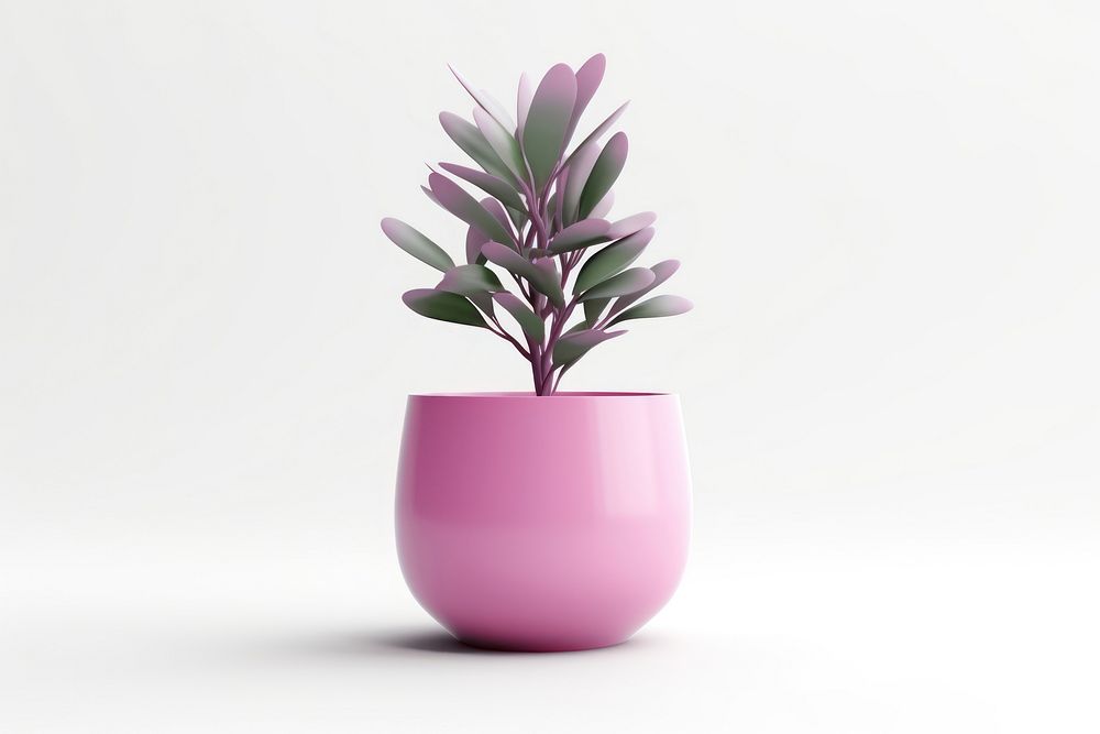Potted plant flower vase leaf. AI generated Image by rawpixel.