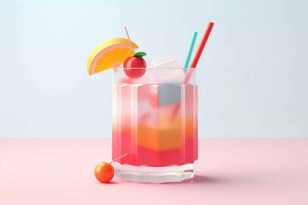 Cocktail drink cosmopolitan refreshment. AI generated Image by rawpixel.