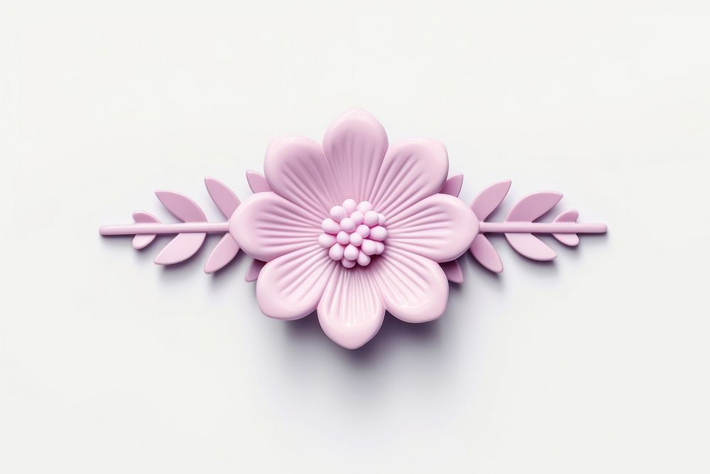Flower brooch inflorescence accessories. AI generated Image by rawpixel.
