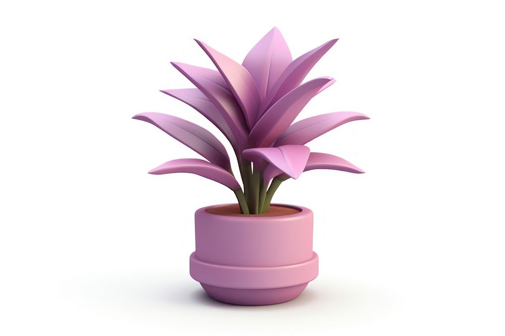Potted plant flower leaf vase. AI generated Image by rawpixel.