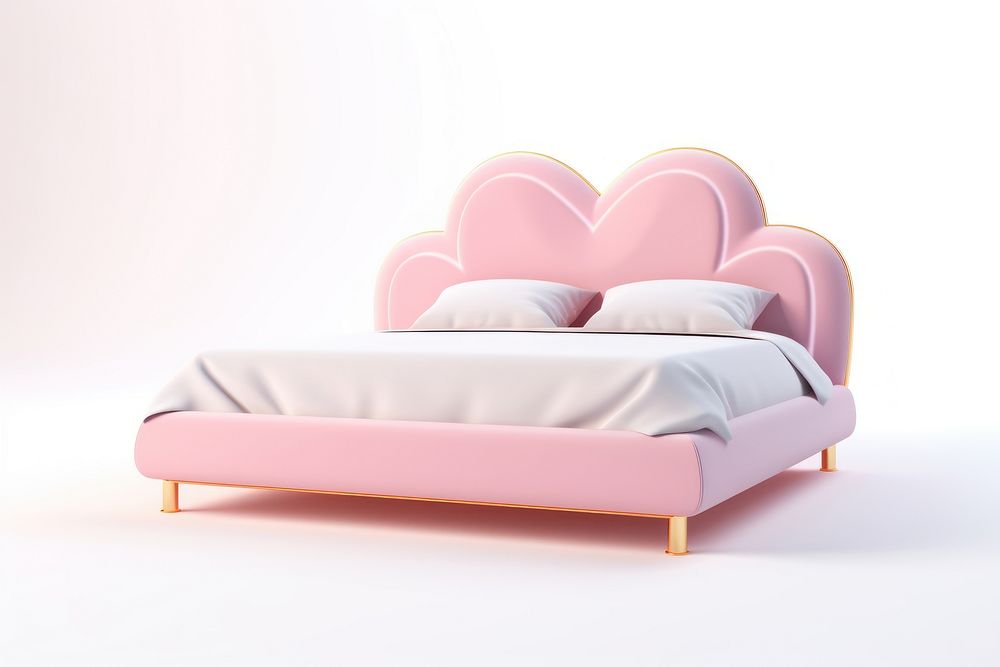 Bed furniture comfortable relaxation. AI generated Image by rawpixel.