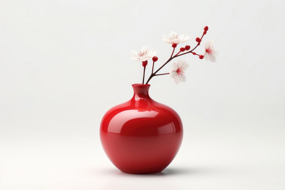 Flower vase plant decoration container. AI generated Image by rawpixel.