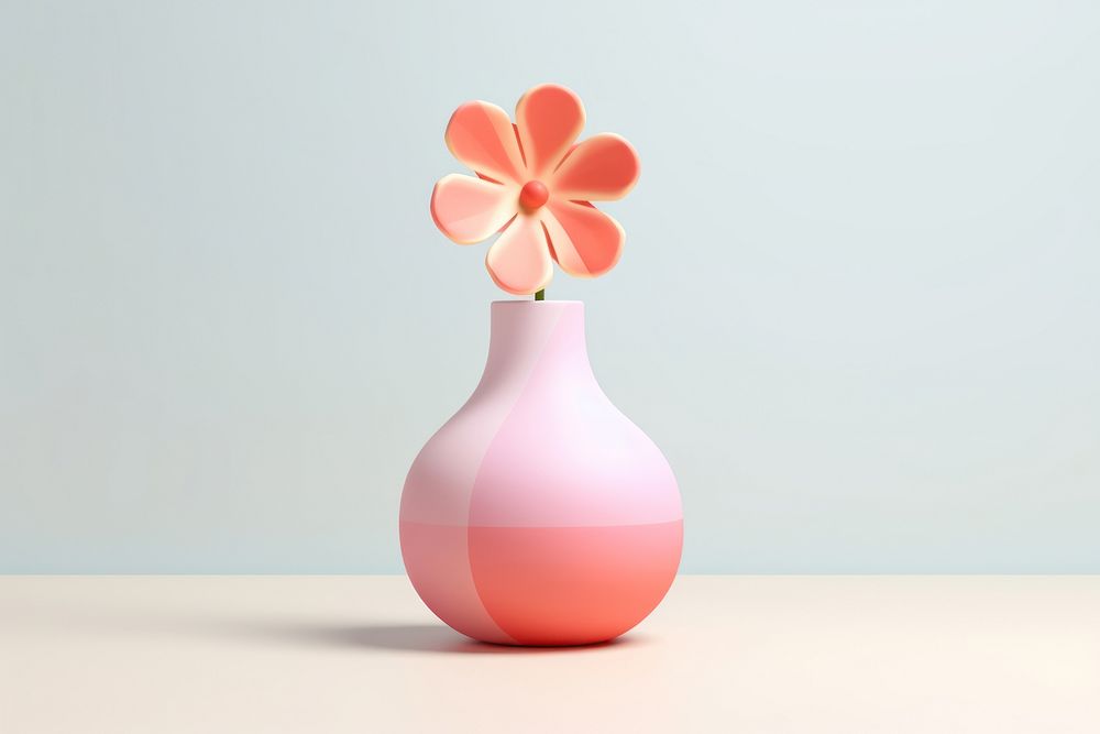 Flower vase petal decoration fragility. AI generated Image by rawpixel.